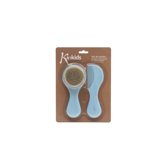 Kiokids Brush and Comb Set Blue Kiokids Brush and Comb Set Blue