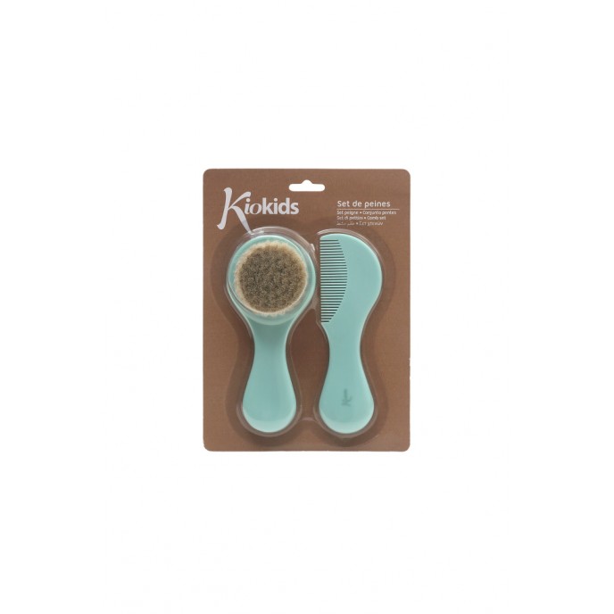 Kiokids Brush and Comb Set Green Kiokids Brush and Comb Set Green