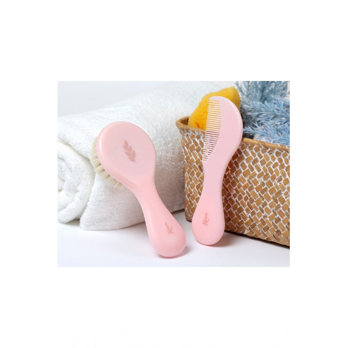Kiokids Brush and Comb Set Pink Kiokids Brush and Comb Set Pink