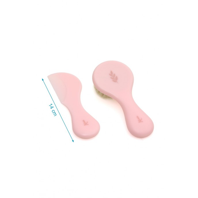 Kiokids Brush and Comb Set Pink Kiokids Brush and Comb Set Pink
