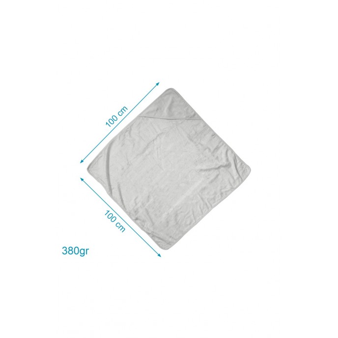 Kiokids Hooded Towel Bamboo 100cm Grey Kiokids Hooded Towel Bamboo 100cm Grey
