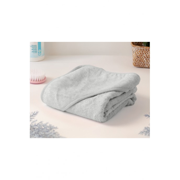 Kiokids Hooded Towel Bamboo 100cm Grey Kiokids Hooded Towel Bamboo 100cm Grey