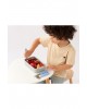 Kiokids Silicone and Metal Cutlery Set 3pc Blue Kiokids Silicone and Metal Cutlery Set 3pc Blue