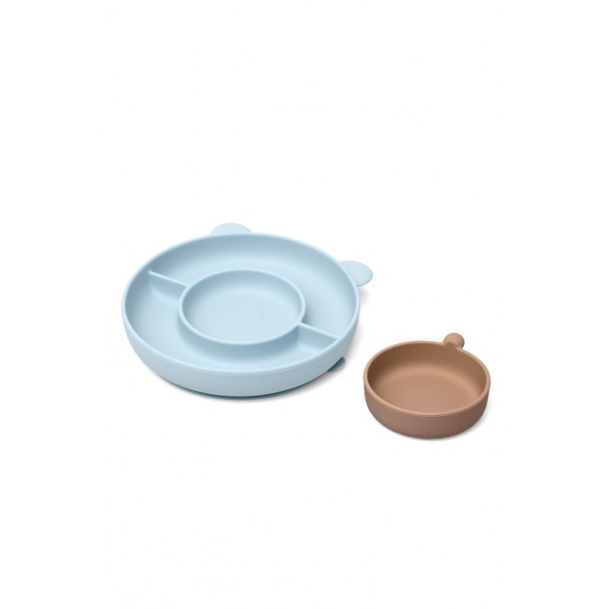 Kiokids Silicone Plate Bear Blue