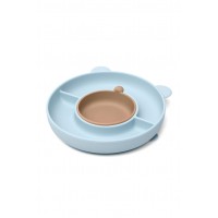 Kiokids Silicone Plate Bear Blue