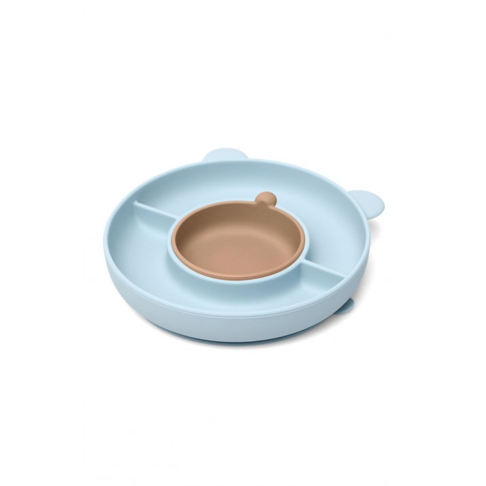 Kiokids Silicone Plate Bear Blue