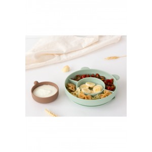Kiokids Silicone Plate Bear Green