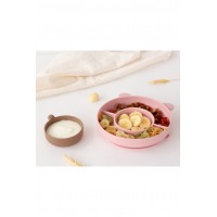 Kiokids Silicone Plate Bear Pink