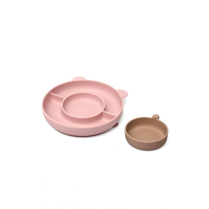Kiokids Silicone Plate Bear Pink