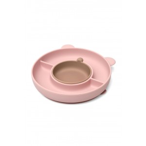 Kiokids Silicone Plate Bear Pink