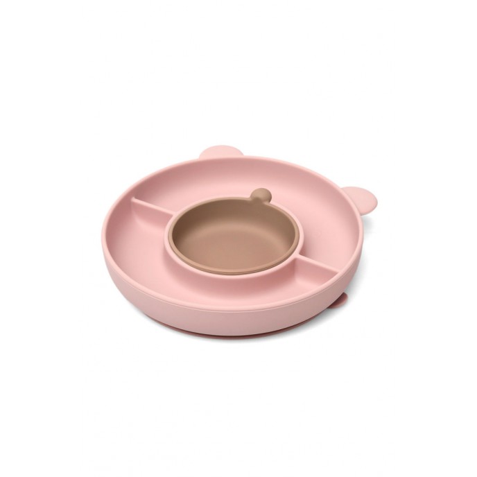 Kiokids Silicone Plate Bear Pink
