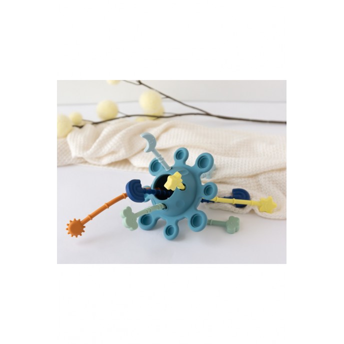 Kiokids Silicone Sensory Teether Blue Kiokids Silicone Sensory Teether Blue