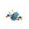 Kiokids Silicone Sensory Teether Blue