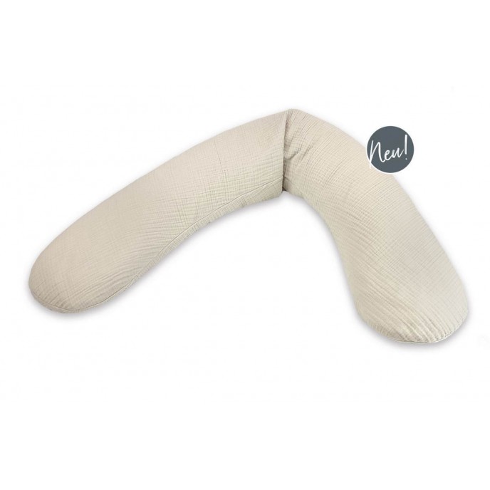 Theraline Maternity & Nursing Pillow Original Muslin Sandy Beige