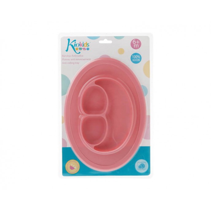 Kiokids Silicone Plate Pink