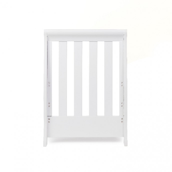 OBaby Cotbed Mini Stamford Sleigh White