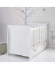 OBaby Cotbed Stamford Sleigh White