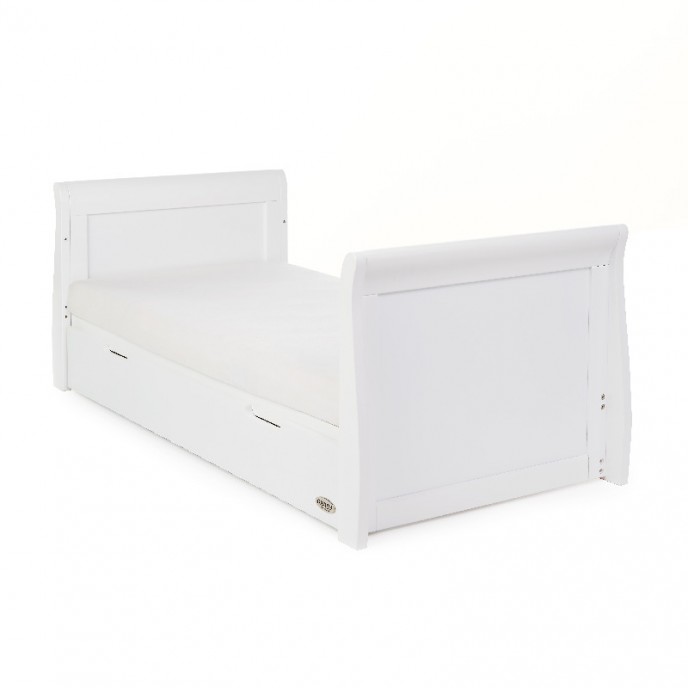 OBaby Cotbed Stamford Sleigh White