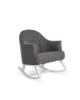 Obaby Rocking Chair Roundback - White with Grey Obaby Rocking Chair Roundback - White with Grey
