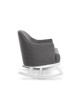 Obaby Rocking Chair Roundback - White with Grey Obaby Rocking Chair Roundback - White with Grey