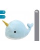 Kiokids Cuddly Narwahl Blue 45cm