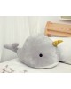 Kiokids Cuddly Narwahl Grey 45cm