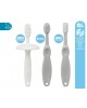 Kiokids Toothbrush Set Grey