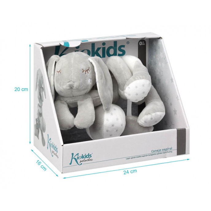Kiokids Spiral Bunny Grey Kiokids Spiral Bunny Grey