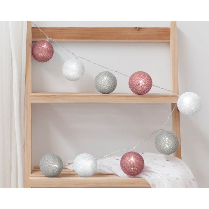 Kiokids Led String Lights Pink