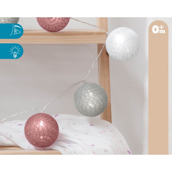 Kiokids Led String Lights Pink