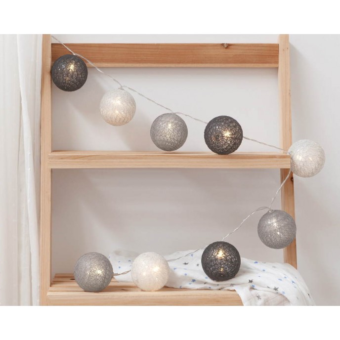 Kiokids Led String Lights Grey