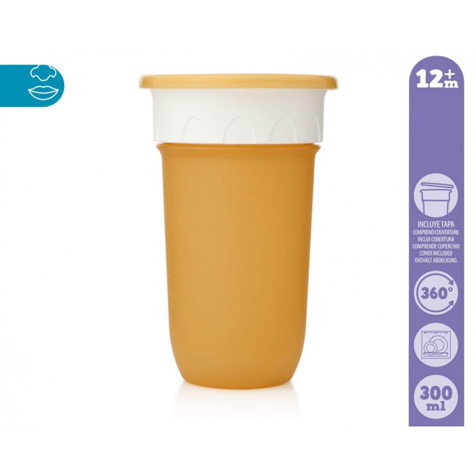 Kiokids 360 Sippy Cup 300ml Yellow