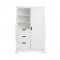 OBaby Wardrobe Double Stamford Sleigh White OBaby Wardrobe Double Stamford Sleigh White