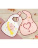 Kiokids Bibs 2pc Pink Hearts