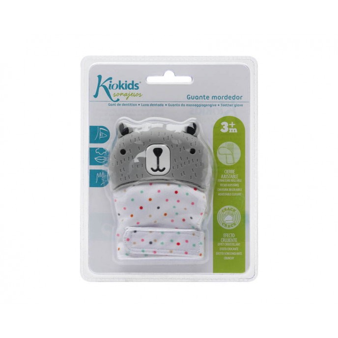 Kiokids Glove Teether Bear 10cm