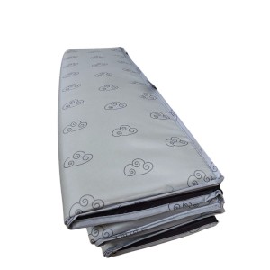 Chipolino Travel Cot Mattress Base Grey Clouds Chipolino Travel Cot Mattress Base Grey Clouds