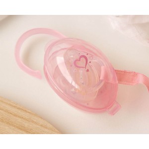 Kiokids Soother Case Hearts Pink Kiokids Soother Case Hearts Pink
