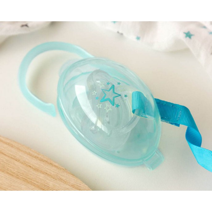 Kiokids Soother Holder Stars Blue