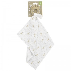 Sophie La Girafe Swaddle Comforter and Teething Ring Sophie La Girafe Swaddle Comforter and Teething Ring