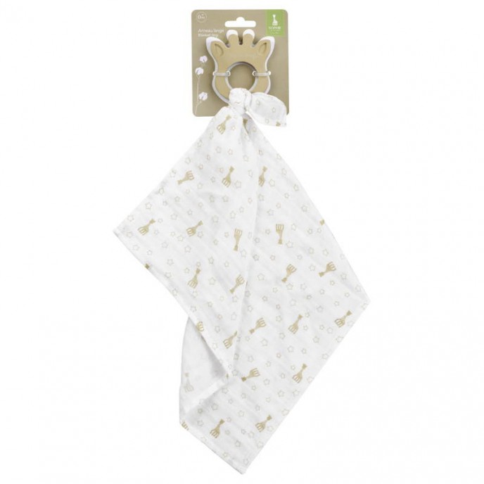 Sophie La Girafe Swaddle Comforter and Teething Ring Sophie La Girafe Swaddle Comforter and Teething Ring