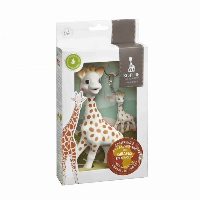 Sophie La Girafe and Keychain