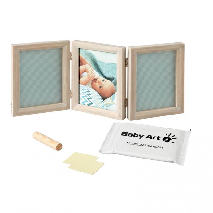 Baby Art Baby Touch Duo Cast and Photo Frame Stormy