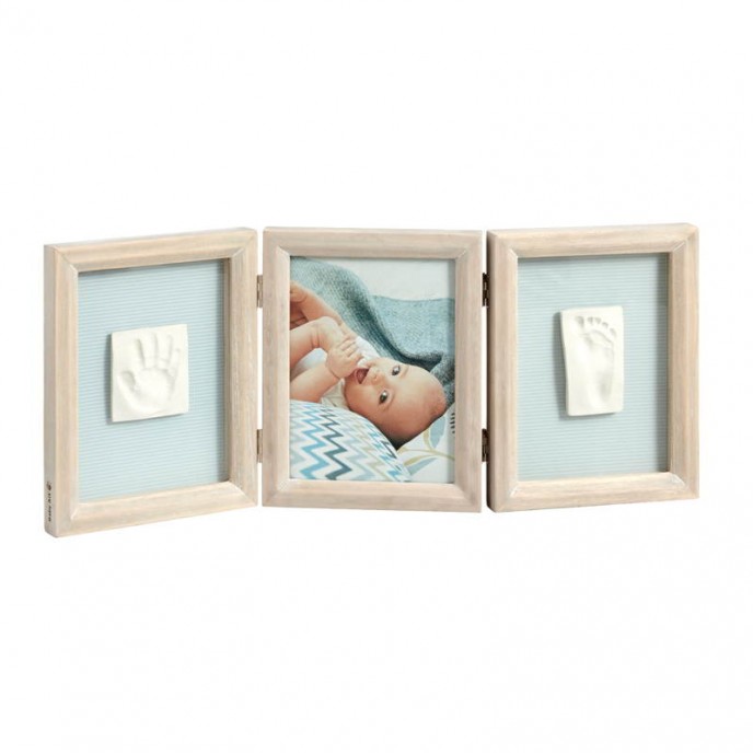 Baby Art Baby Touch Duo Cast and Photo Frame Stormy