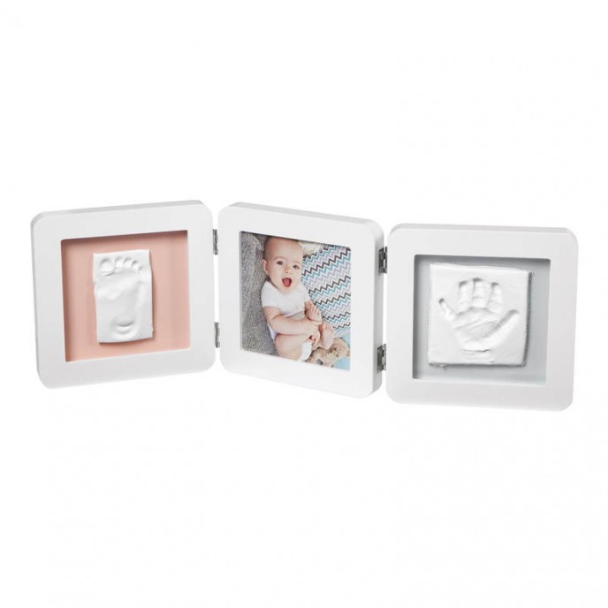 Baby Art Baby Touch Duo Cast and Photo Frame White