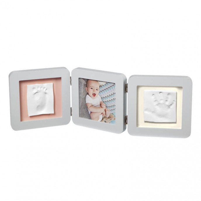 Baby Art Baby Touch Duo Cast and Photo Frame Pastel