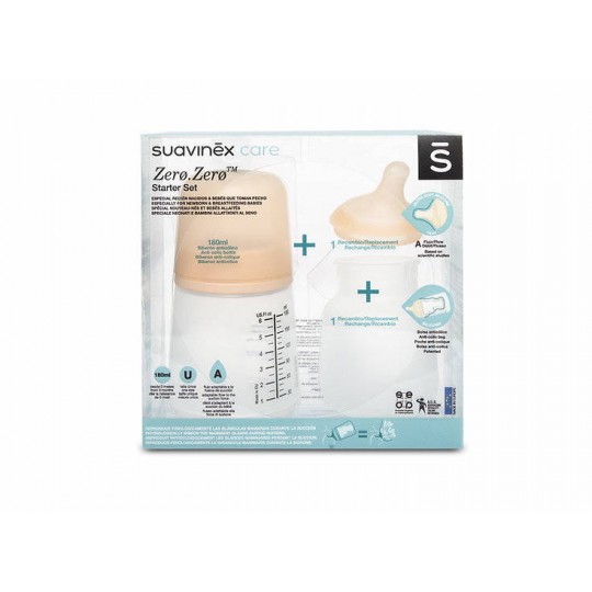 Suavinex ZeroZero Anticolic Bottle 180ml Pack Suavinex ZeroZero Anticolic Bottle 180ml Pack