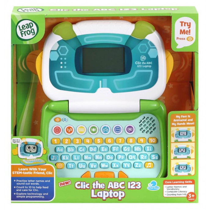 Leap Frog Clic the ABC 123 Laptop Green