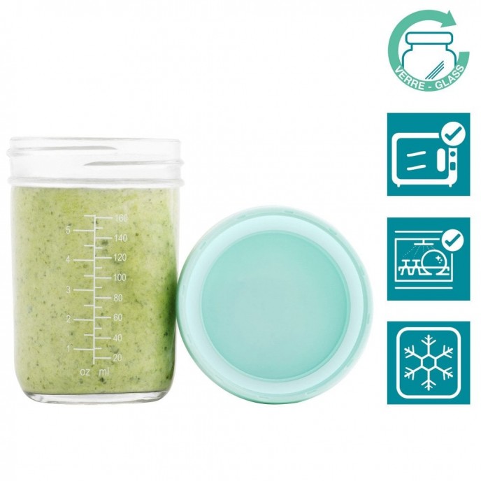Babymoov Glass Storage Pots 8pk Babymoov Glass Storage Pots 8pk