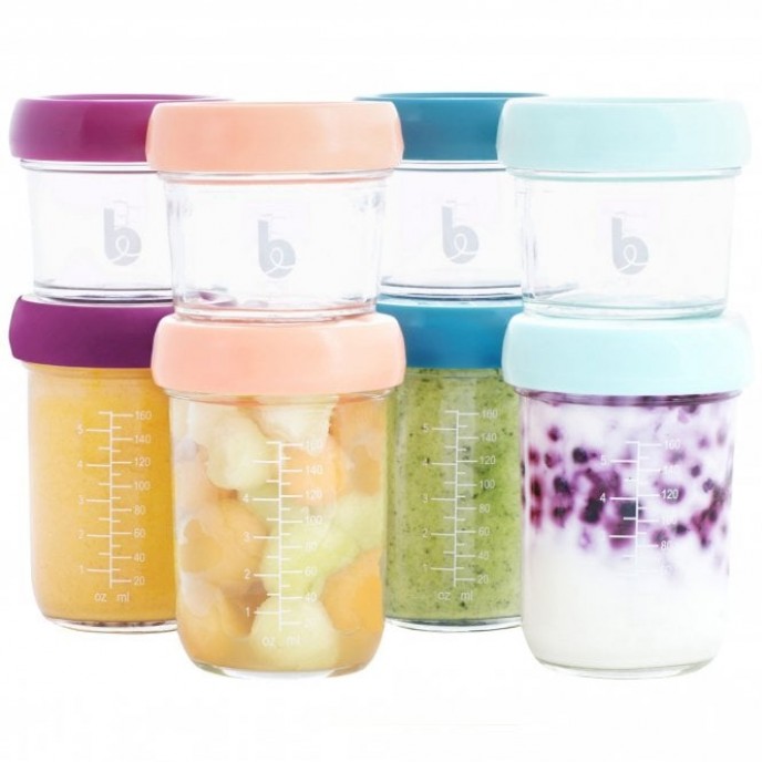 Babymoov Glass Storage Pots 8pk Babymoov Glass Storage Pots 8pk