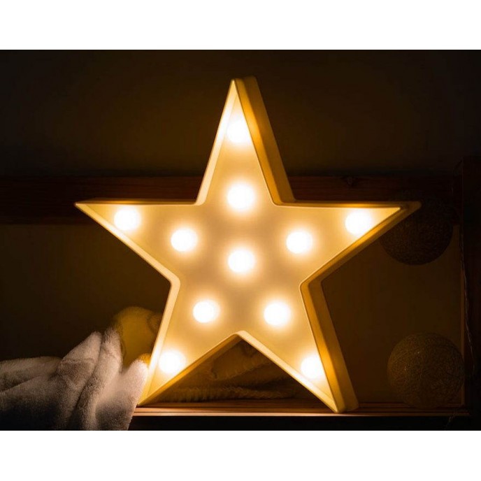 Kiokids LED Wall Mounted Star Yellow